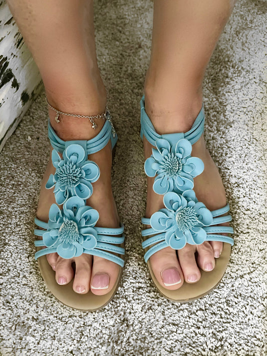 Begonia Blue Comfort Sandals