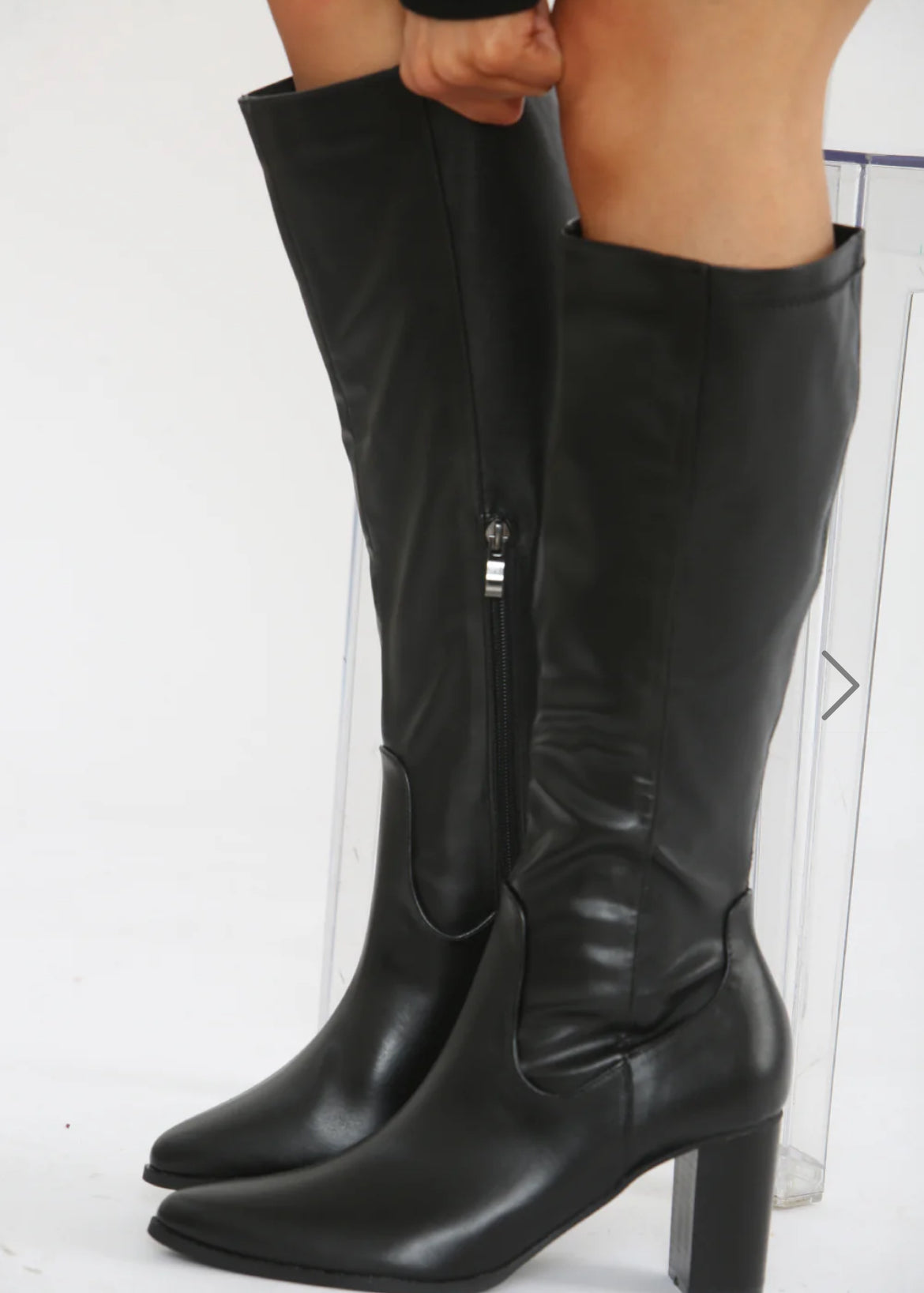 Black Knee High Boots