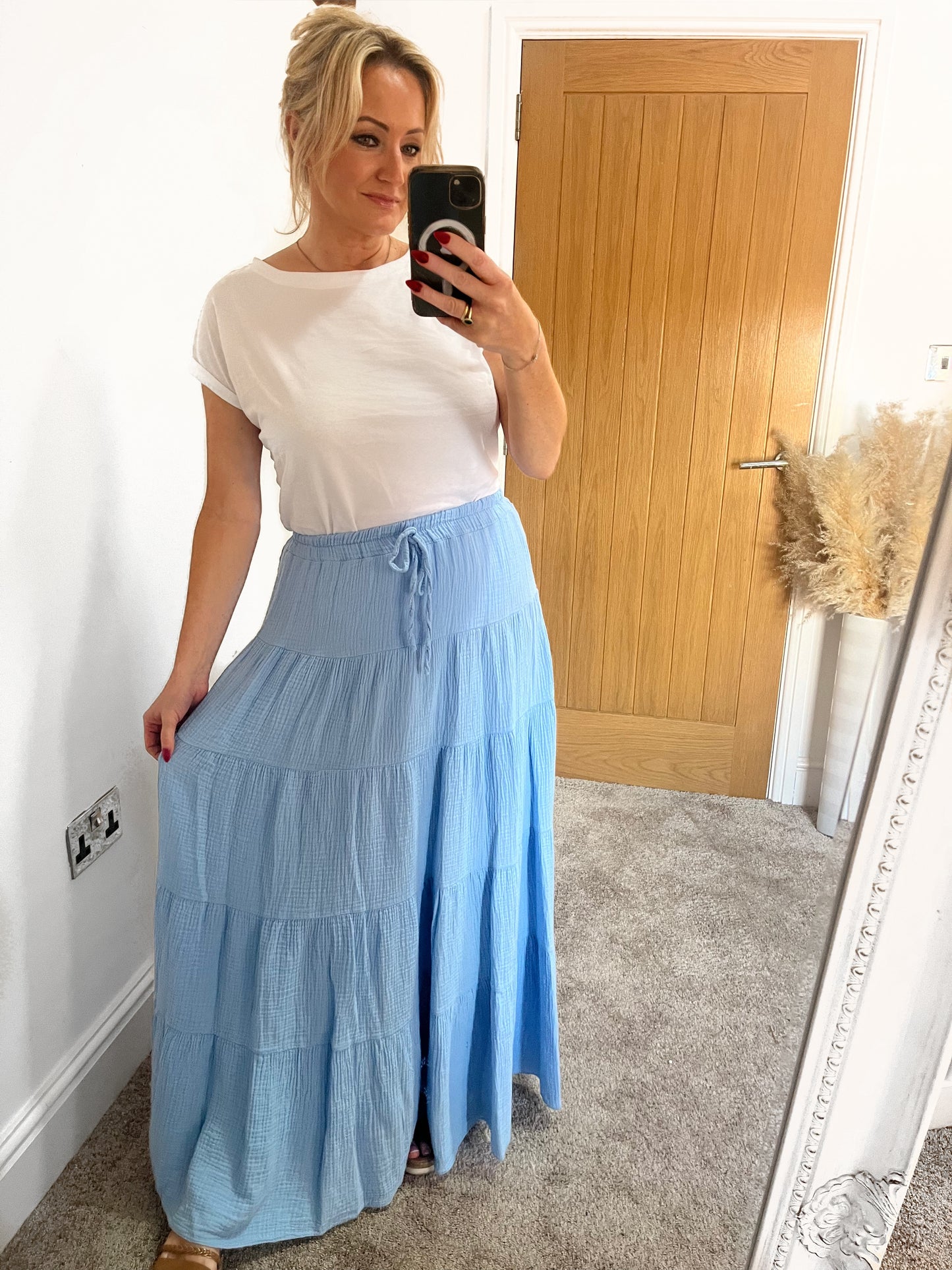 Cheesecloth Dress/Skirt - Sky Blue