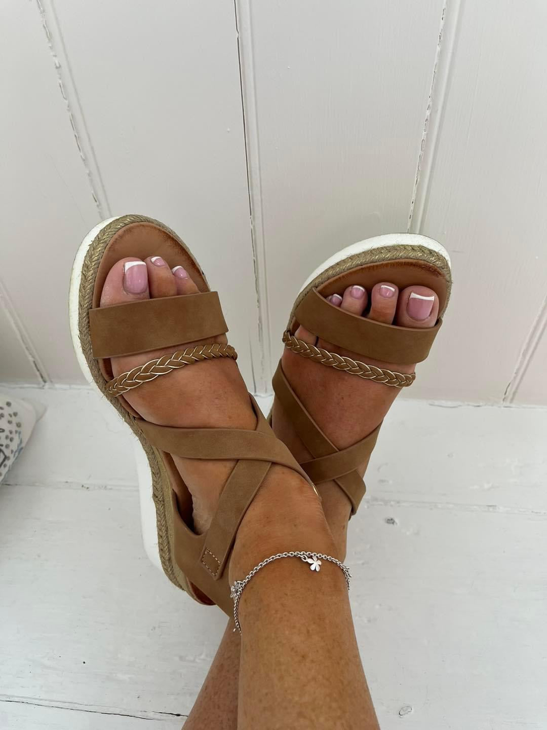 Tan Wedges - Sadie