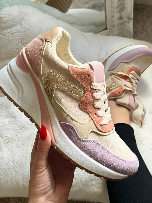 PASTEL WEDGE TRAINERS