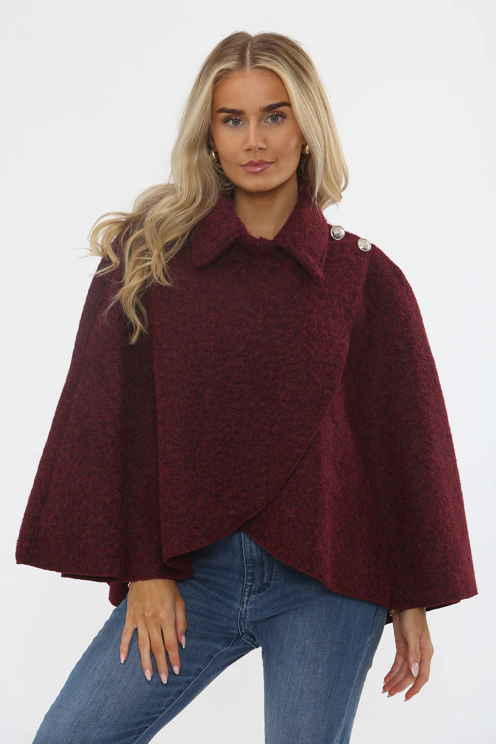 Gold Button Poncho