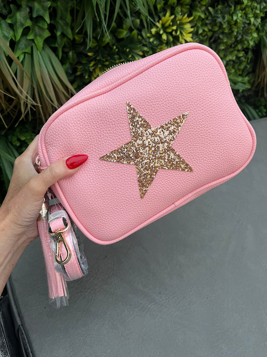 Candy Pink Cross Body Star Bag