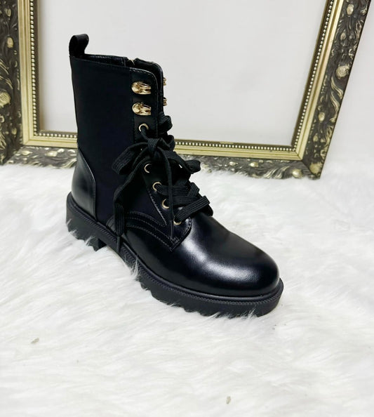 Black Lace Up Boots