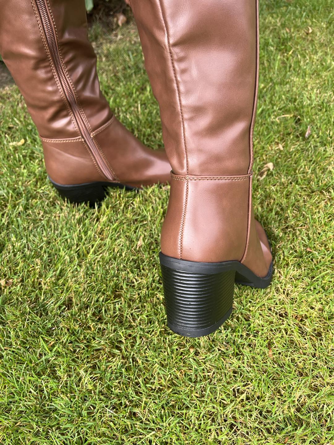 Knee High Boots - Tan