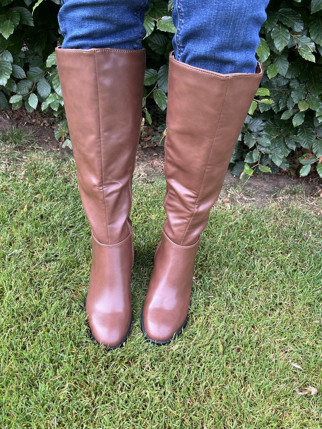 Knee High Boots - Tan