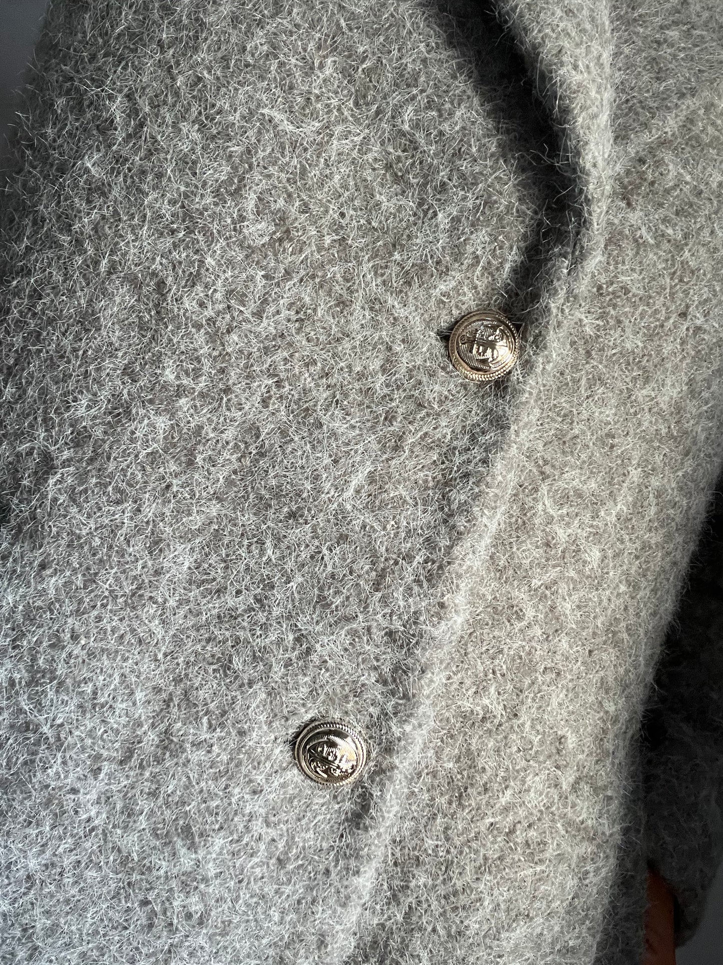 Grey Button Coat