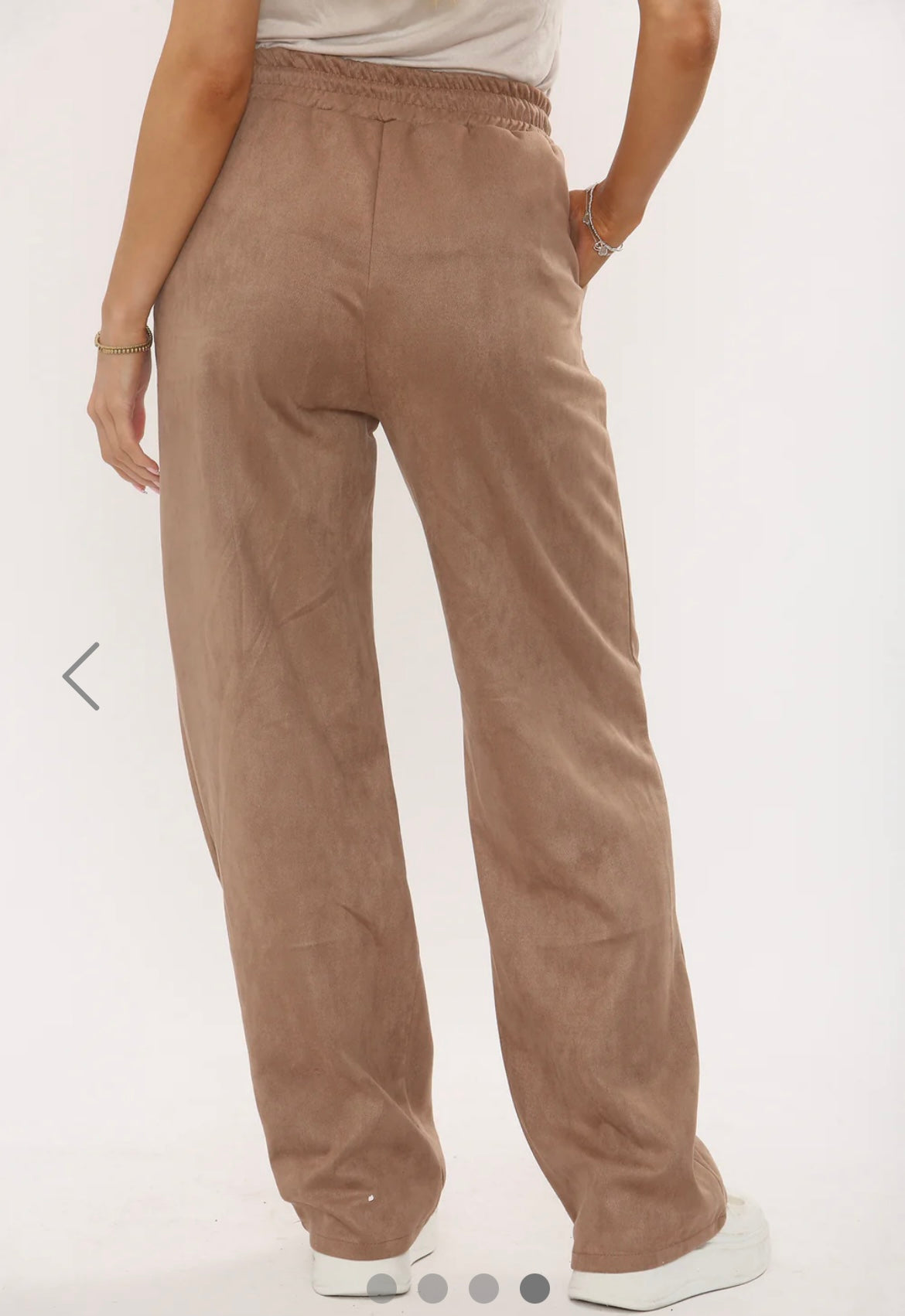 Suedette Drawstring Joggers