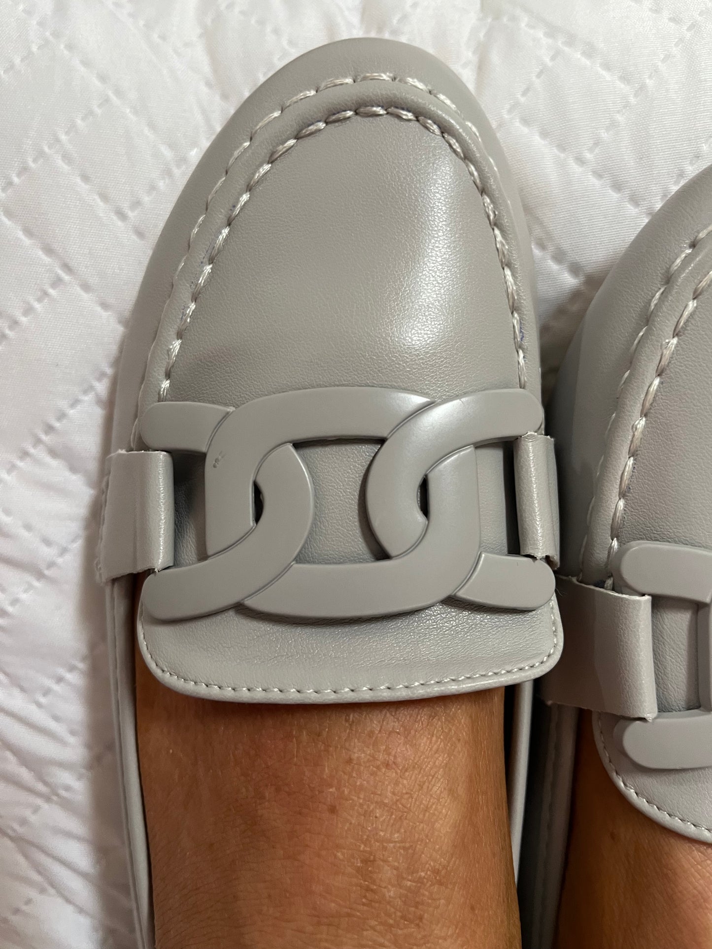 Grey Comfort Loafers with Cushioned sole