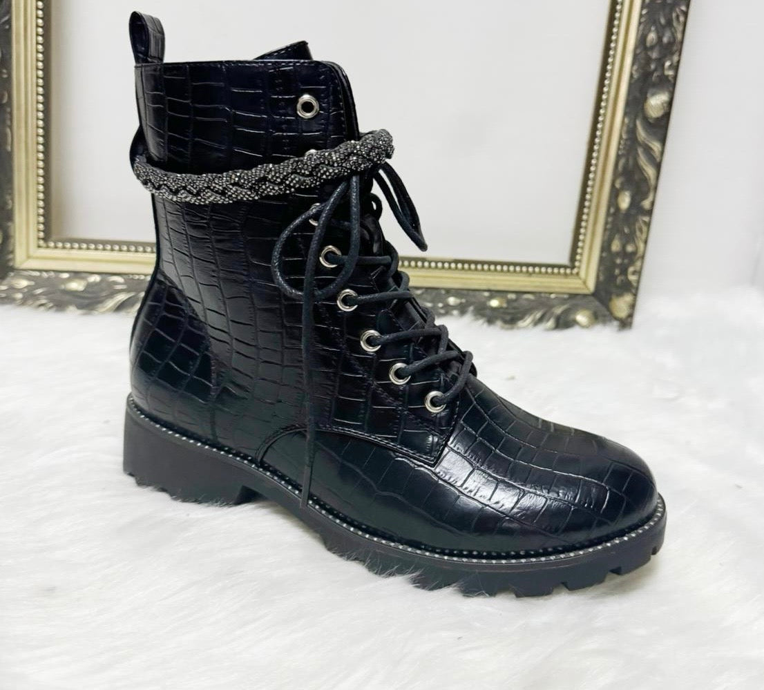 Croc Ankle Boots