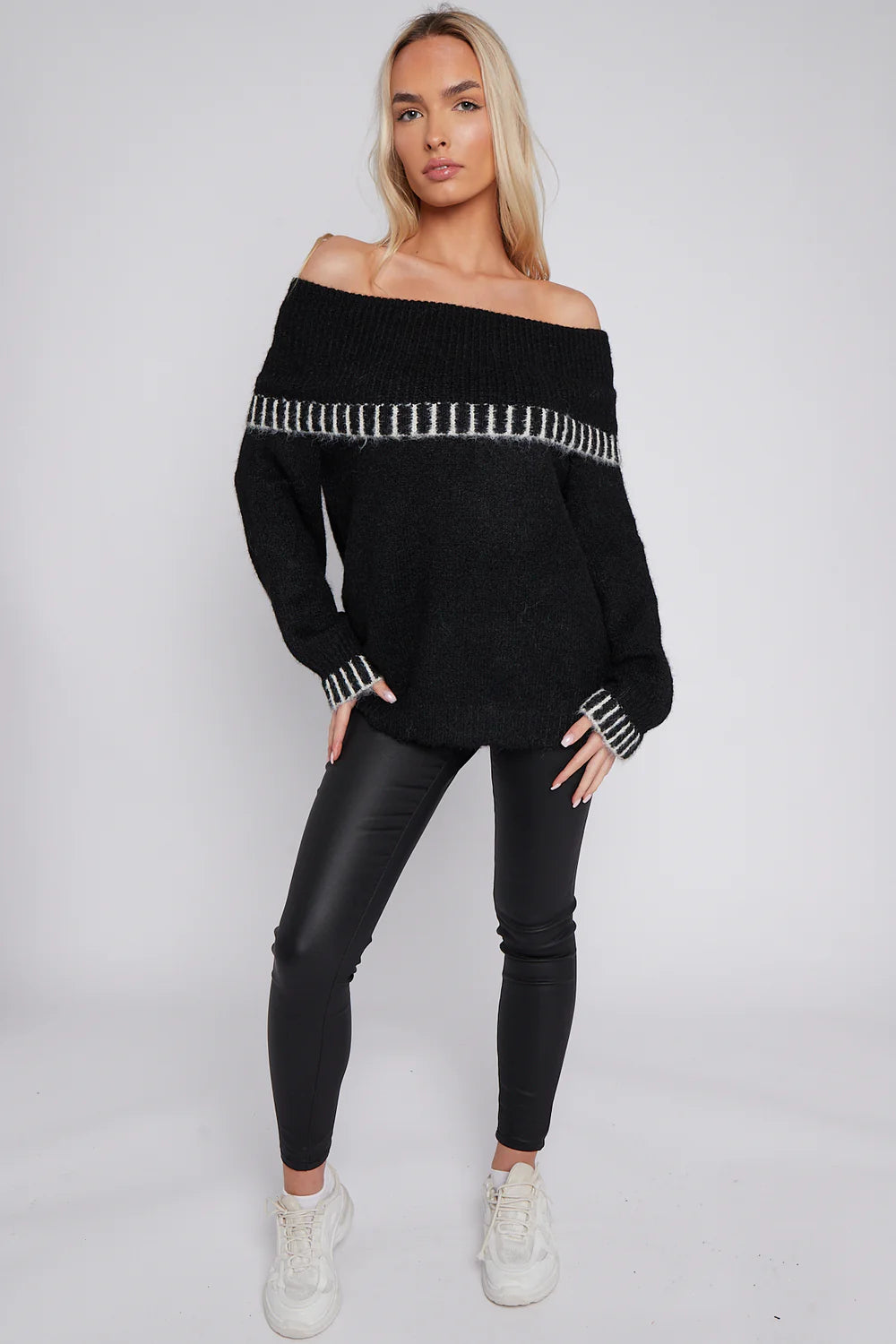 Off the Shoulder Wool Jumper