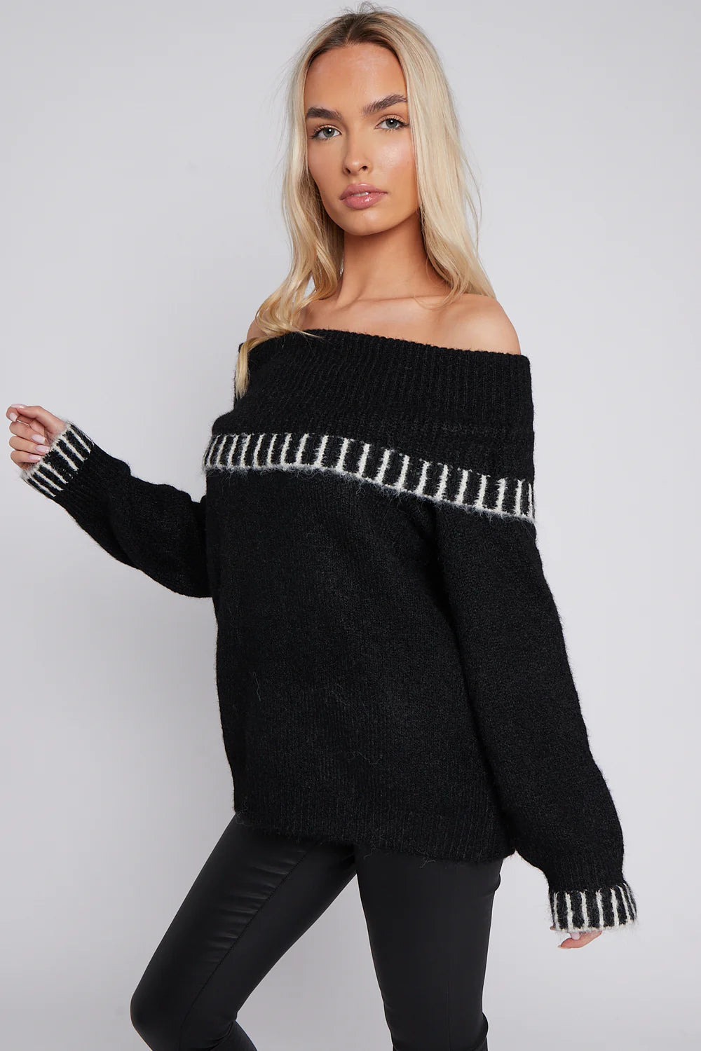 Off the Shoulder Wool Jumper