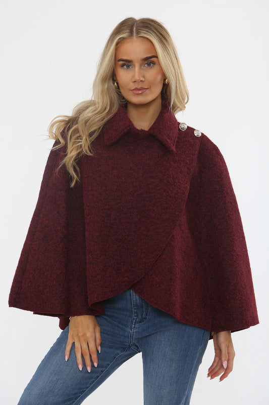 Gold Button Poncho