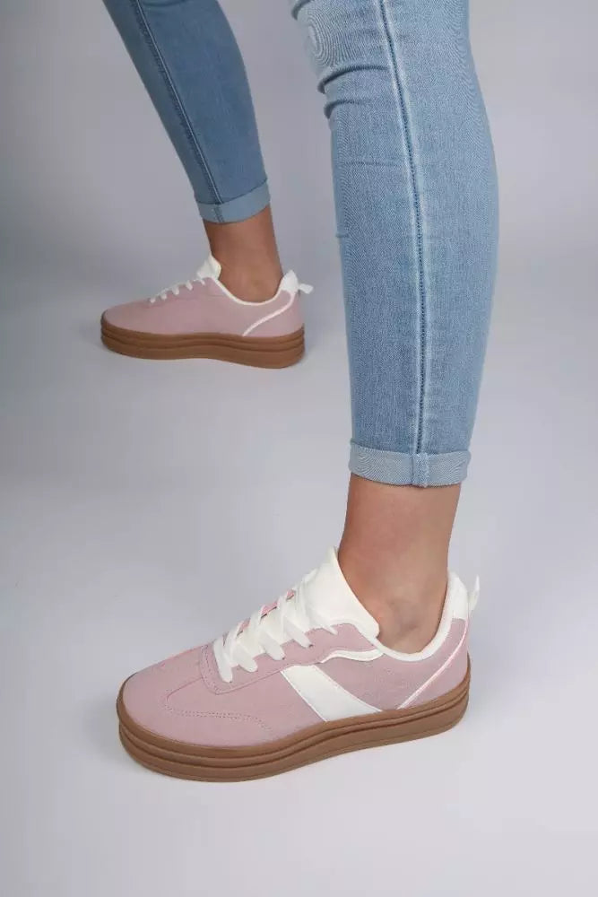 Triple Stacked Sneaker - Pink