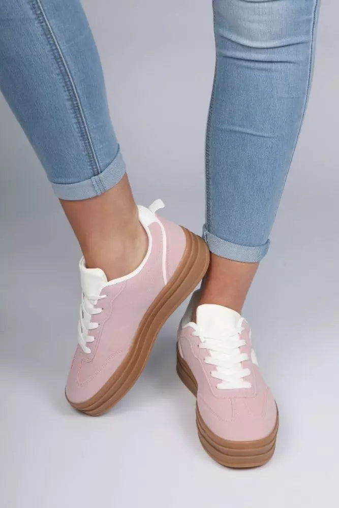 Triple Stacked Sneaker - Pink